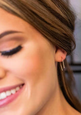 The Barberry & Lace Open Arc Earrings