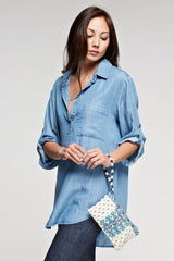 Hudson Embroidered Makeup Pouch