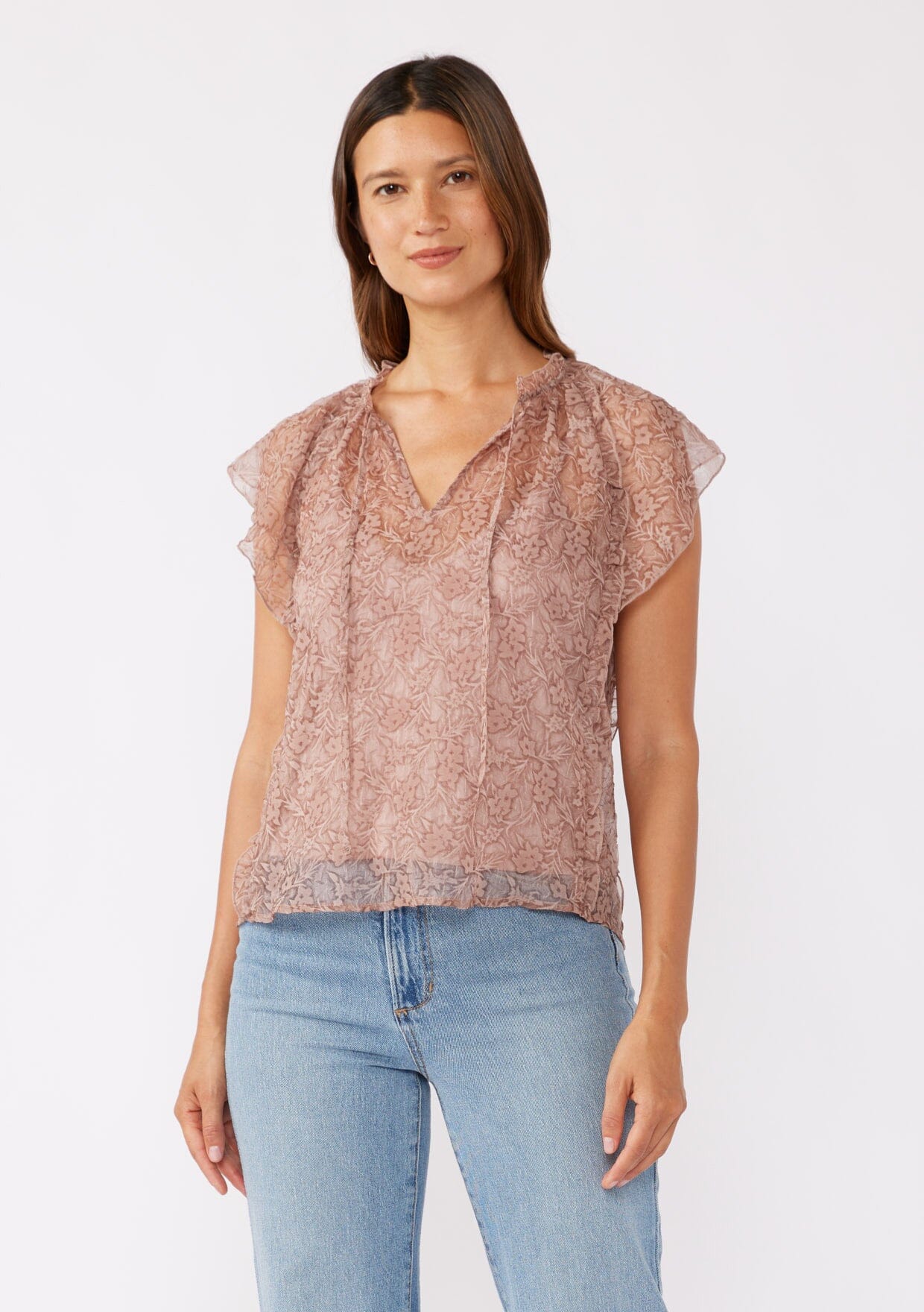 Sheen Cotton Taffeta Top