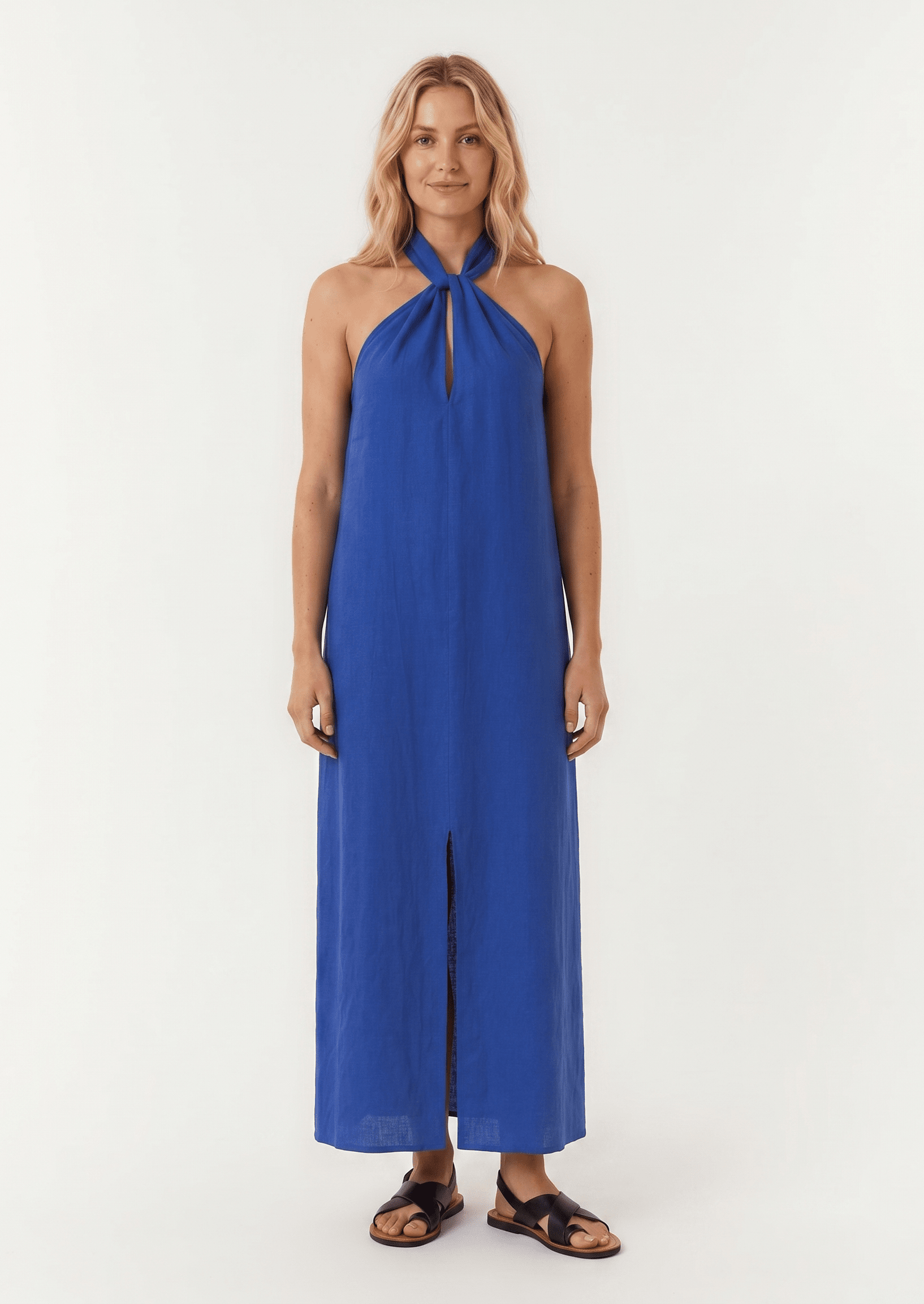 Kaia Halter Dress Cobalt / M