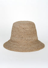 Beige woven bucket hat from Augustine Hat Co.