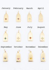 The Land of Salt Birthstone Charm Necklace