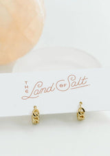 The Land of Salt Chain Huggie Hoops