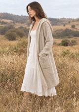 Lina Space Dye Hooded Cardigan