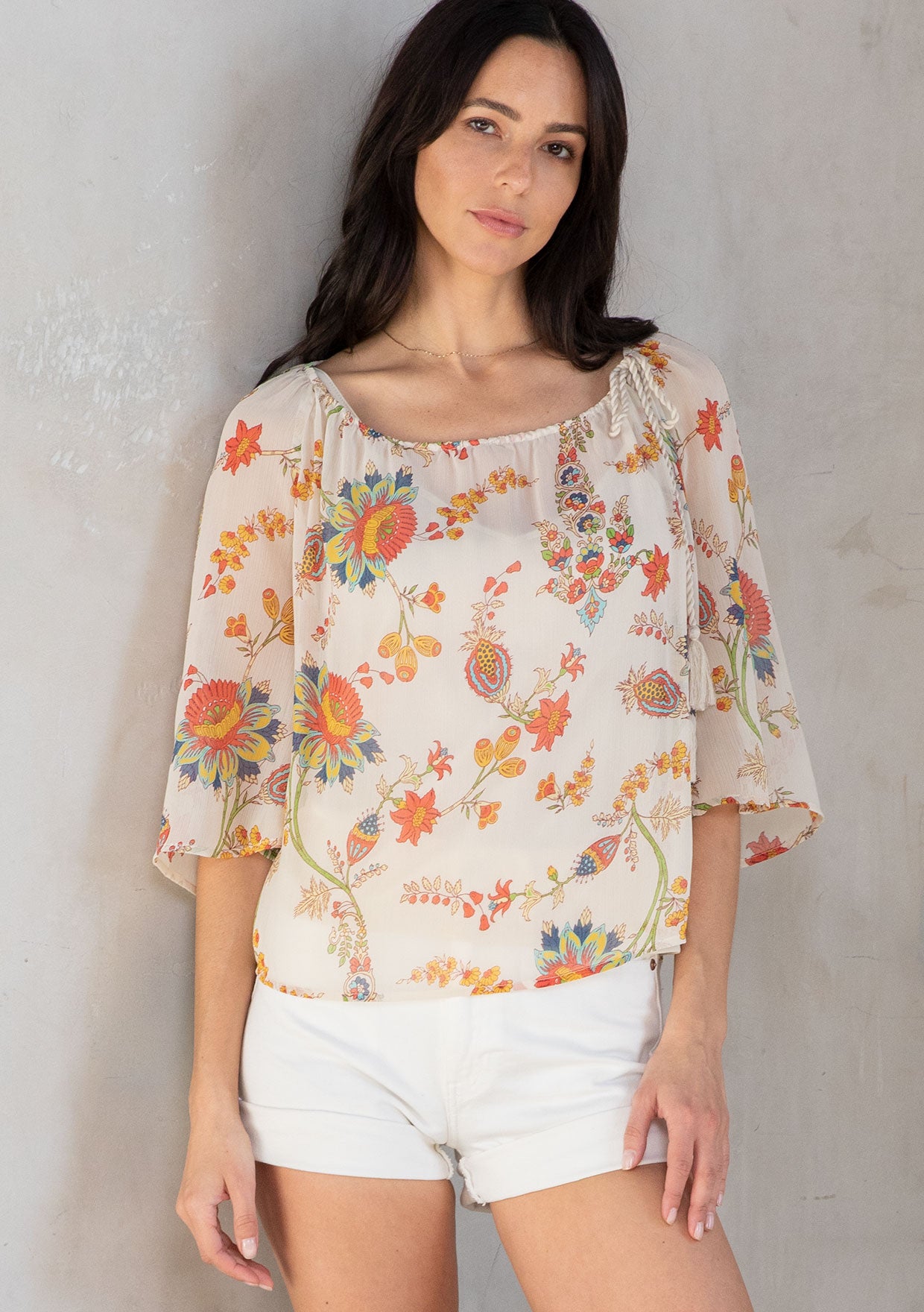 FLORA ROMANTICA WOVEN TOP main image 0