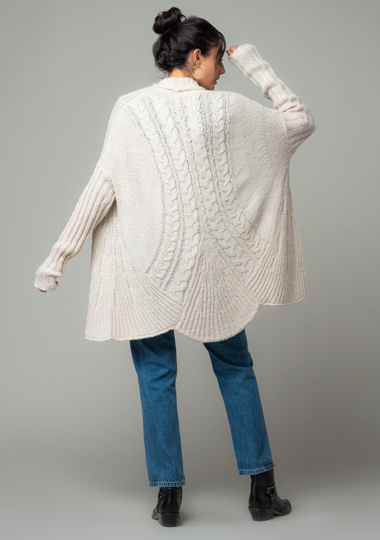 Women\'s Cardigan - Cardigan Knit | LOVESTITCH Chunky Cocoon