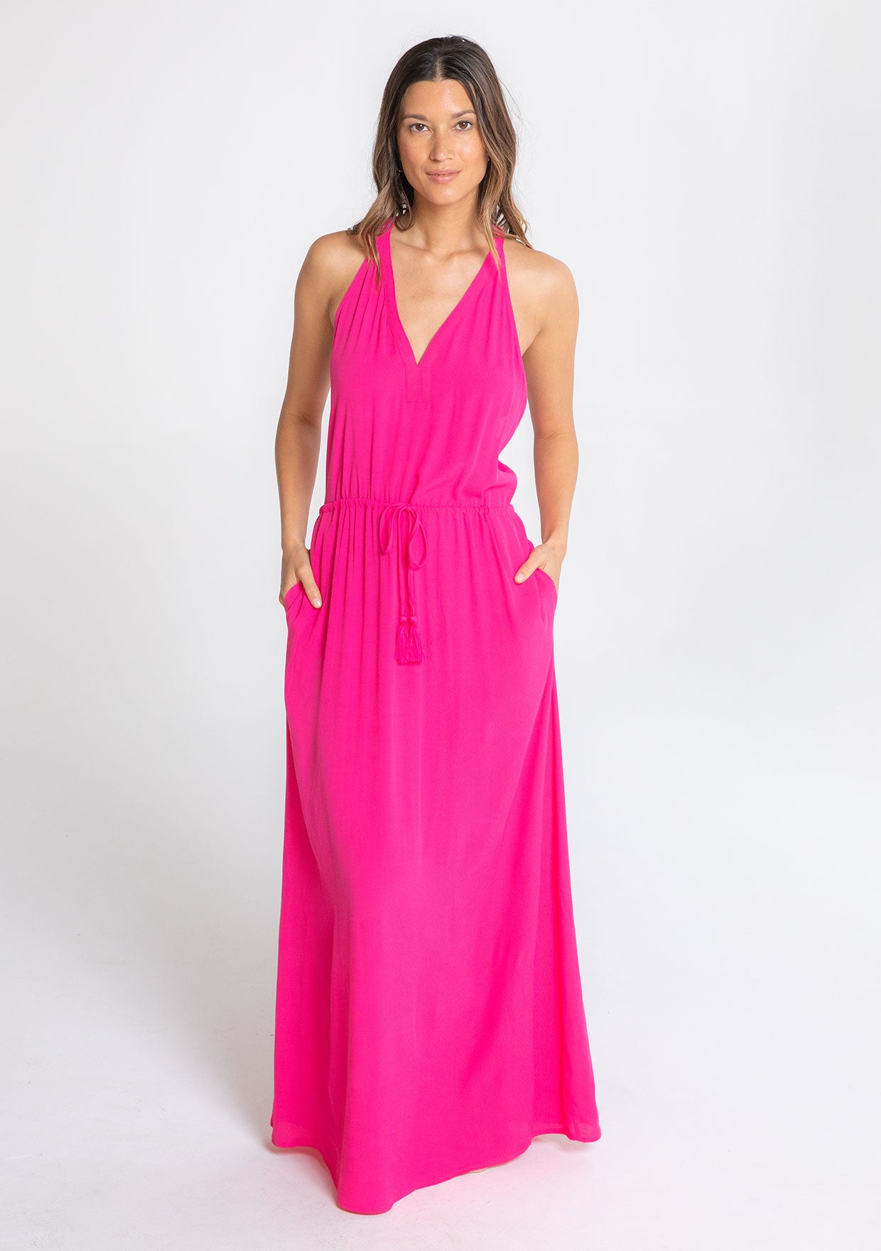 Lucky Star Maxi Dress Hot Pink / L Lucky Star Maxi Dress Hot Pink / L