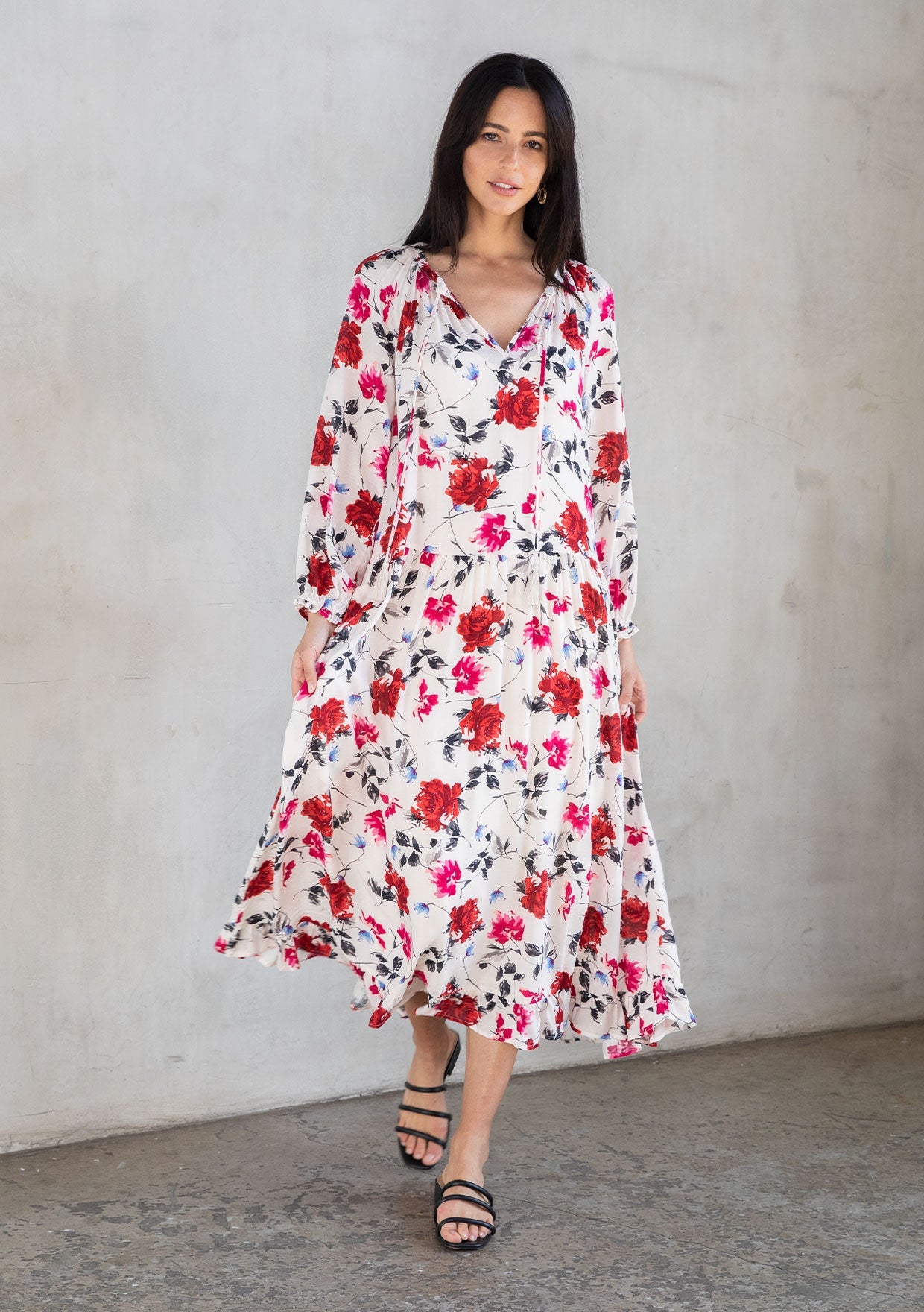 White & Red Maxi Dress - Women's Dress | LOVESTITCH White & Red Maxi Dress - Women's Dress | LOVESTITCH