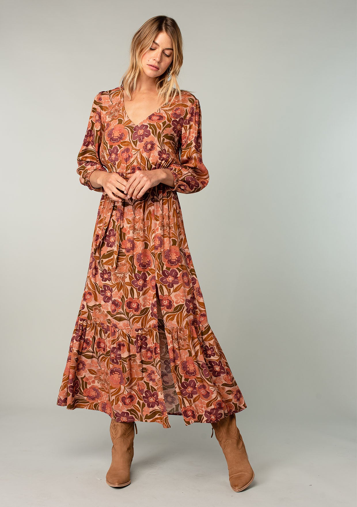 Elysse Maxi Dress Clay/Olive / S
