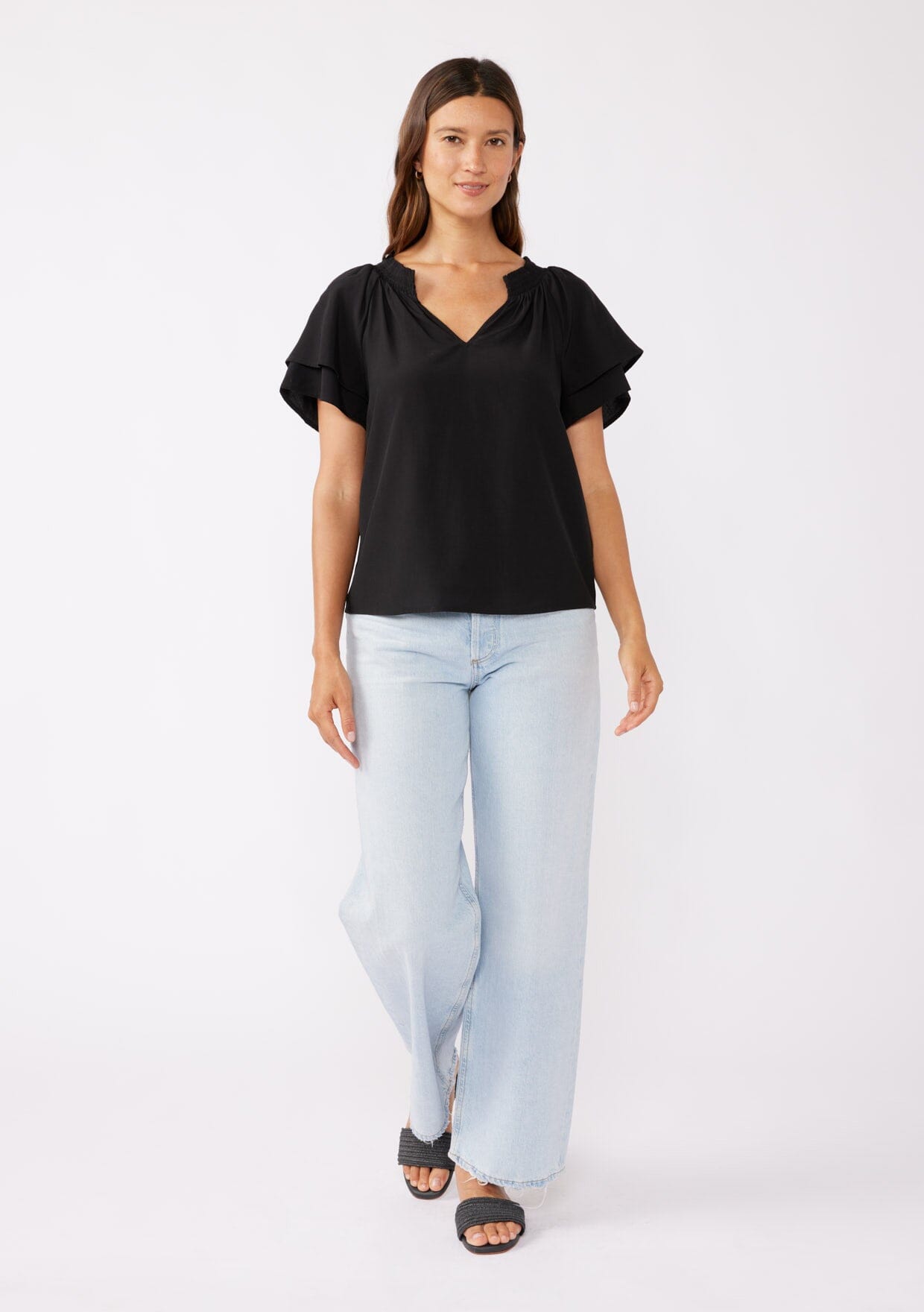 Lovestitch Emmy Crochet Top in Natural-Final Sale main image 1