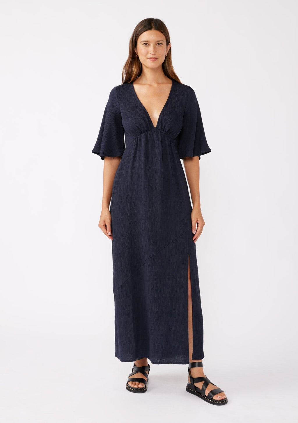 Women's Fall Empire Waist Maxi Dress