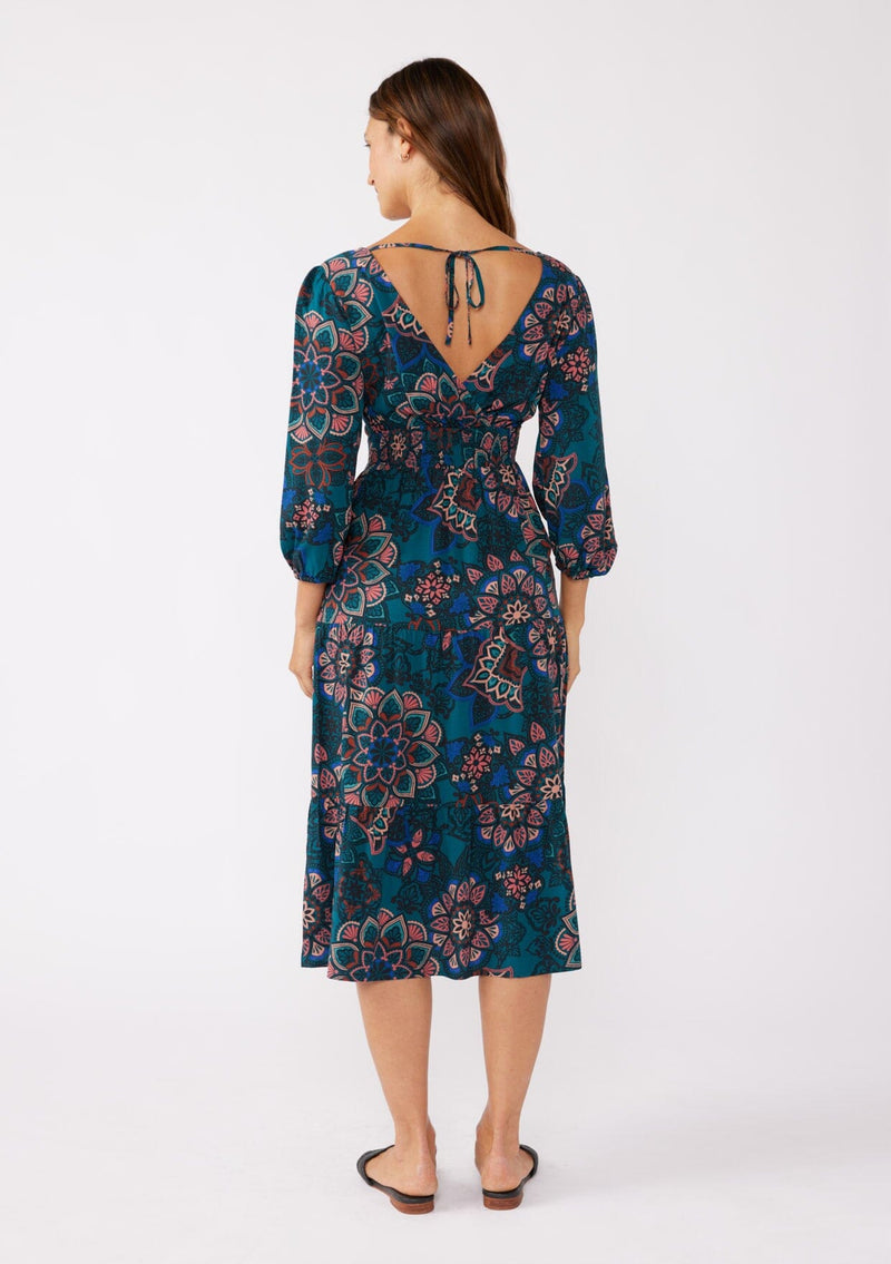 Women's Floral Boho Midi Dress | LOVESTITCH Women's Floral Boho Midi Dress | LOVESTITCH