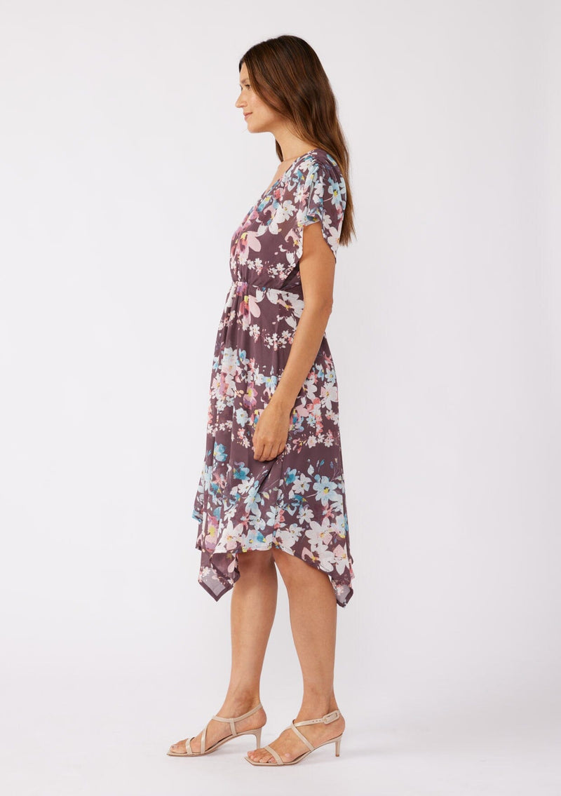 dusty purple midi dress Purple dress Purple satin dress Dusty lilac bridesmaid's Midi dress ties Midi Purple dress Wedding guest dress Alexa dress