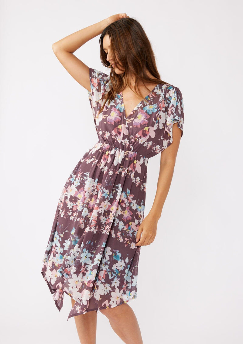 purple flowy midi dress Making Moves Deep Purple Eyelet Midi Dress Shop the Mint
