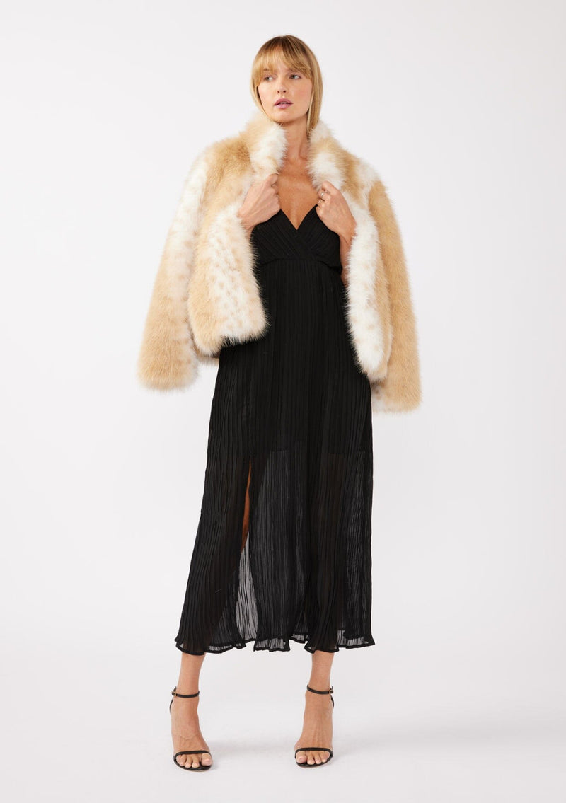 Spin For Me Pleated Maxi Dress Black / M Spin For Me Pleated Maxi Dress Black / M