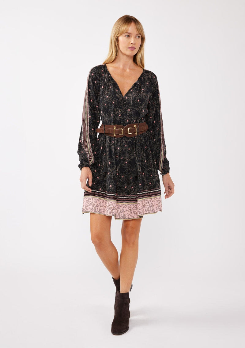 black and pink mini dress Novara Mini Dress in Pink