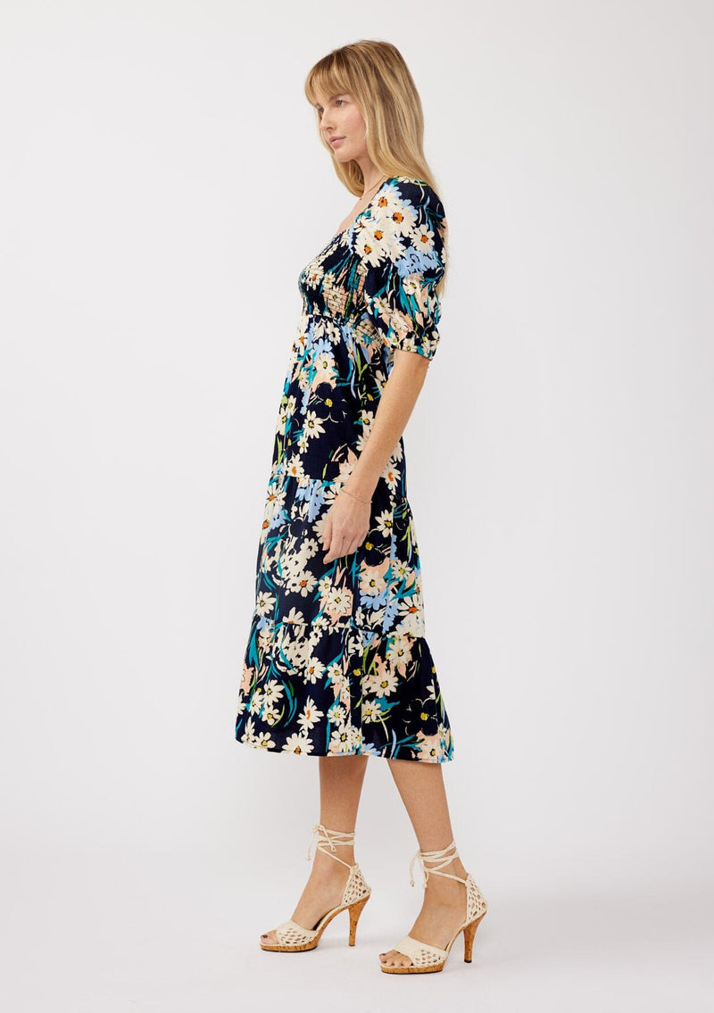 Daisy Daze Midi Dress Navy/Natural / S Daisy Daze Midi Dress Navy/Natural / S
