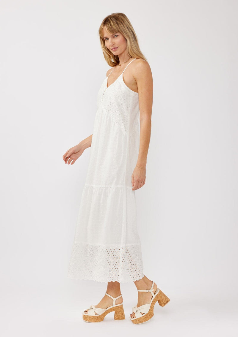 cotton clip embroidered tier dress Tommy Bahama Jacquard Tiered Dress