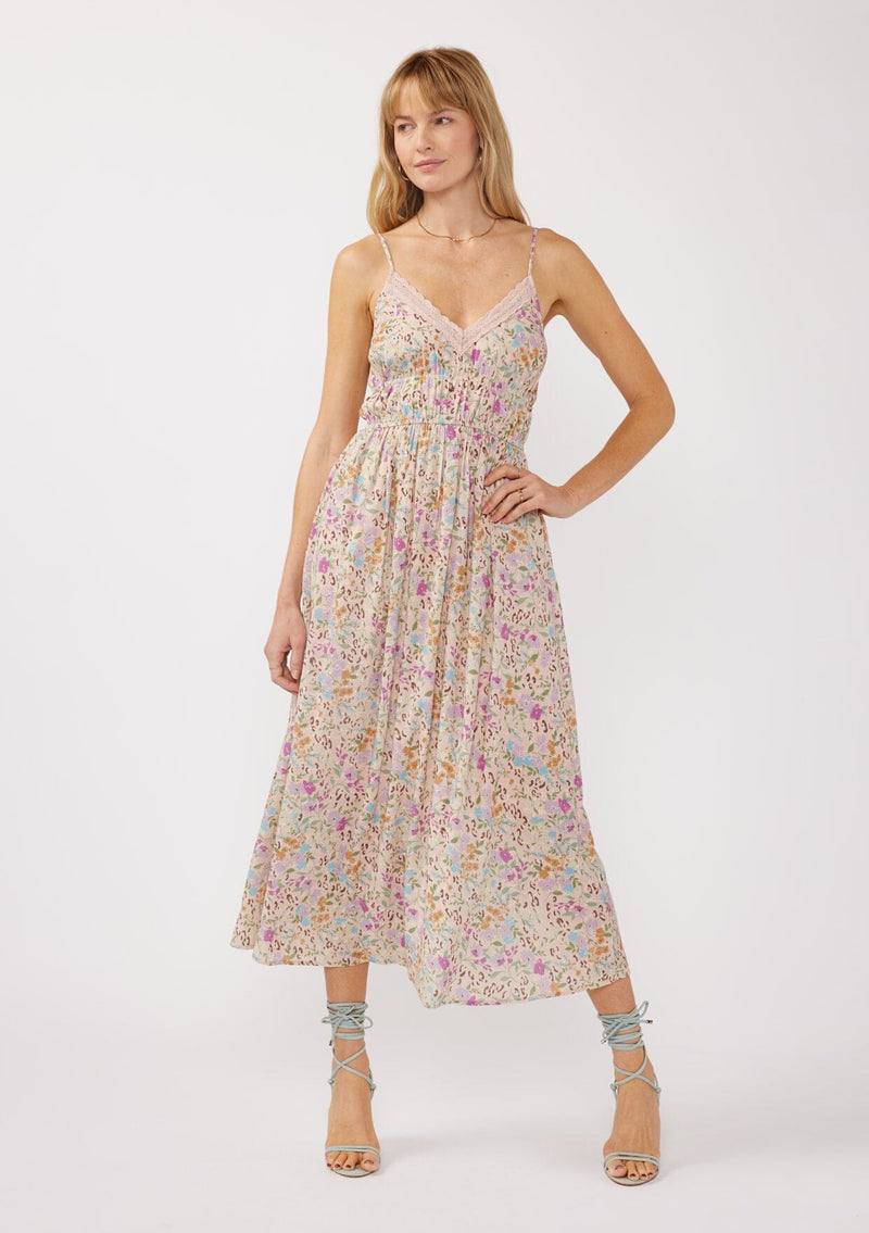 Blush Petal Maxi Dress Dusty Blush/Violet / XS Blush Petal Maxi Dress Dusty Blush/Violet / XS
