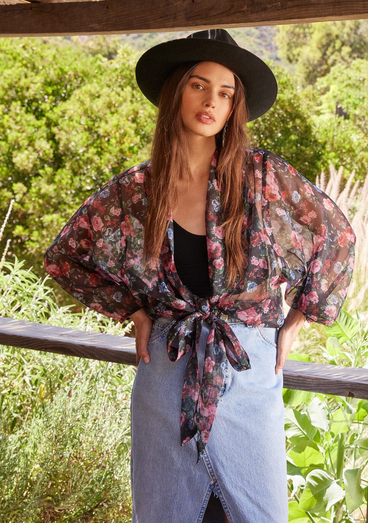 トップス Andmary Paula lacey chiffon tops blue AM1801 andmary Paula lacey chiffon tops blue｜Yahoo!フリマ（旧