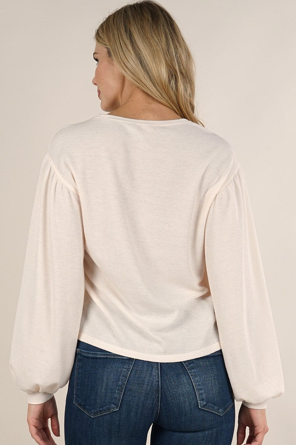 Soft Lightweight Balloon Sleeve Top | LOVESTITCH