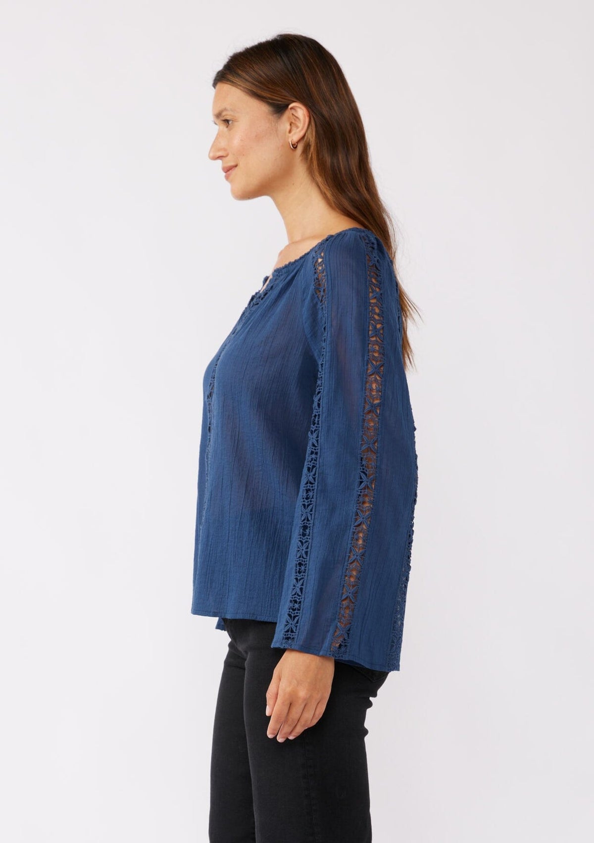 Women's Cotton Bohemian Bell Sleeve Top | LOVESTITCH