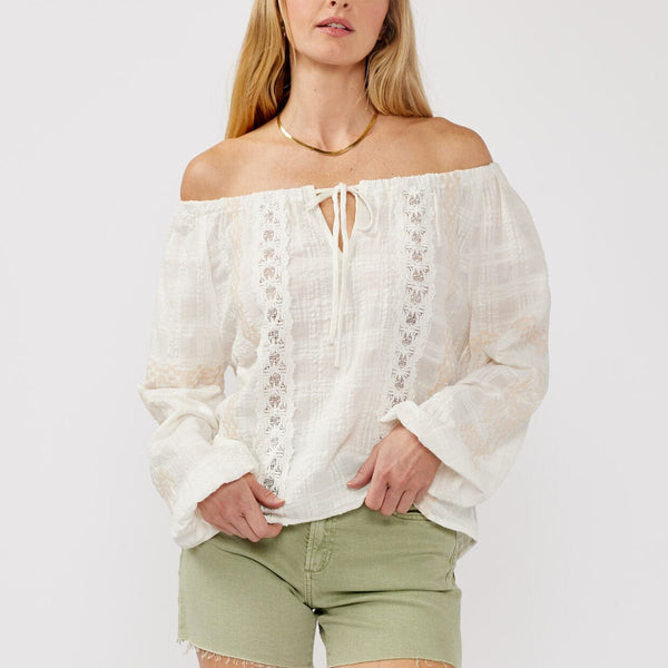 Women's Boho Lace Off Shoulder Blouse | LOVESTITCH