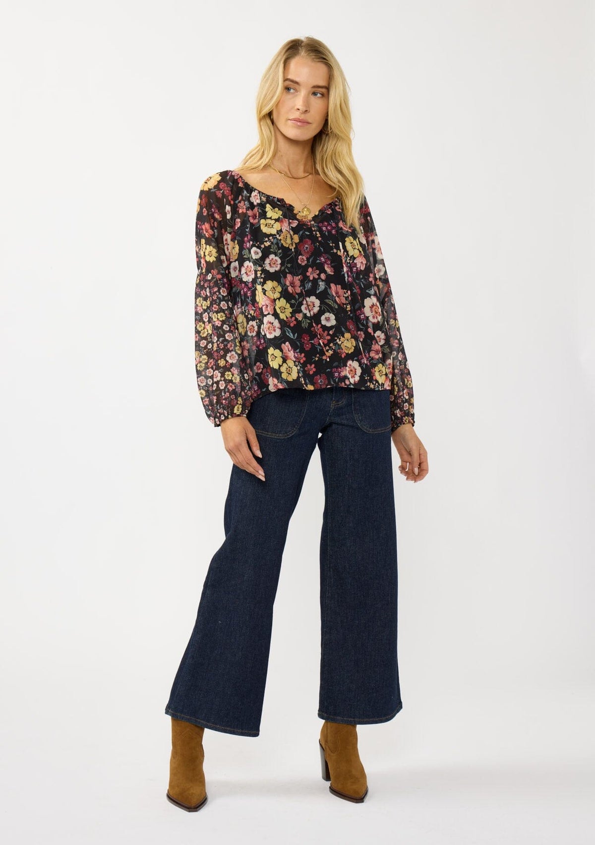 【美品】yilon Joli flower blouse black Yilon joli flower blouse - メルカリ