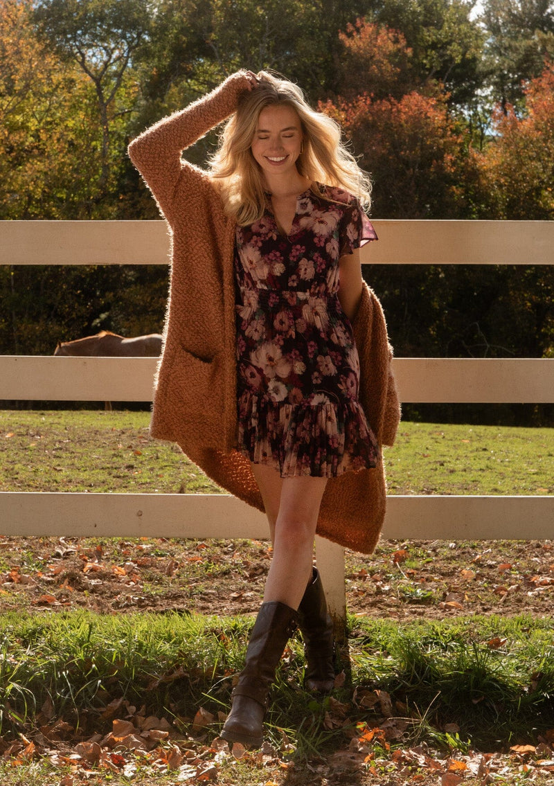 Women's Fuzzy Popcorn Texture Cardigan | LOVESTITCH Women's Fuzzy Popcorn Texture Cardigan | LOVESTITCH