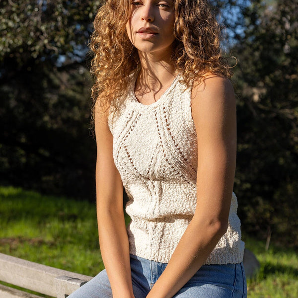 Bohemian Boucle Tank Top | LOVESTITCH