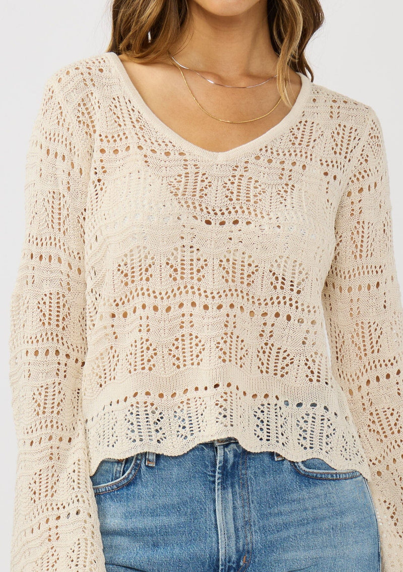 Women's Classic Boho Crochet Knit Top | LOVESTITCH