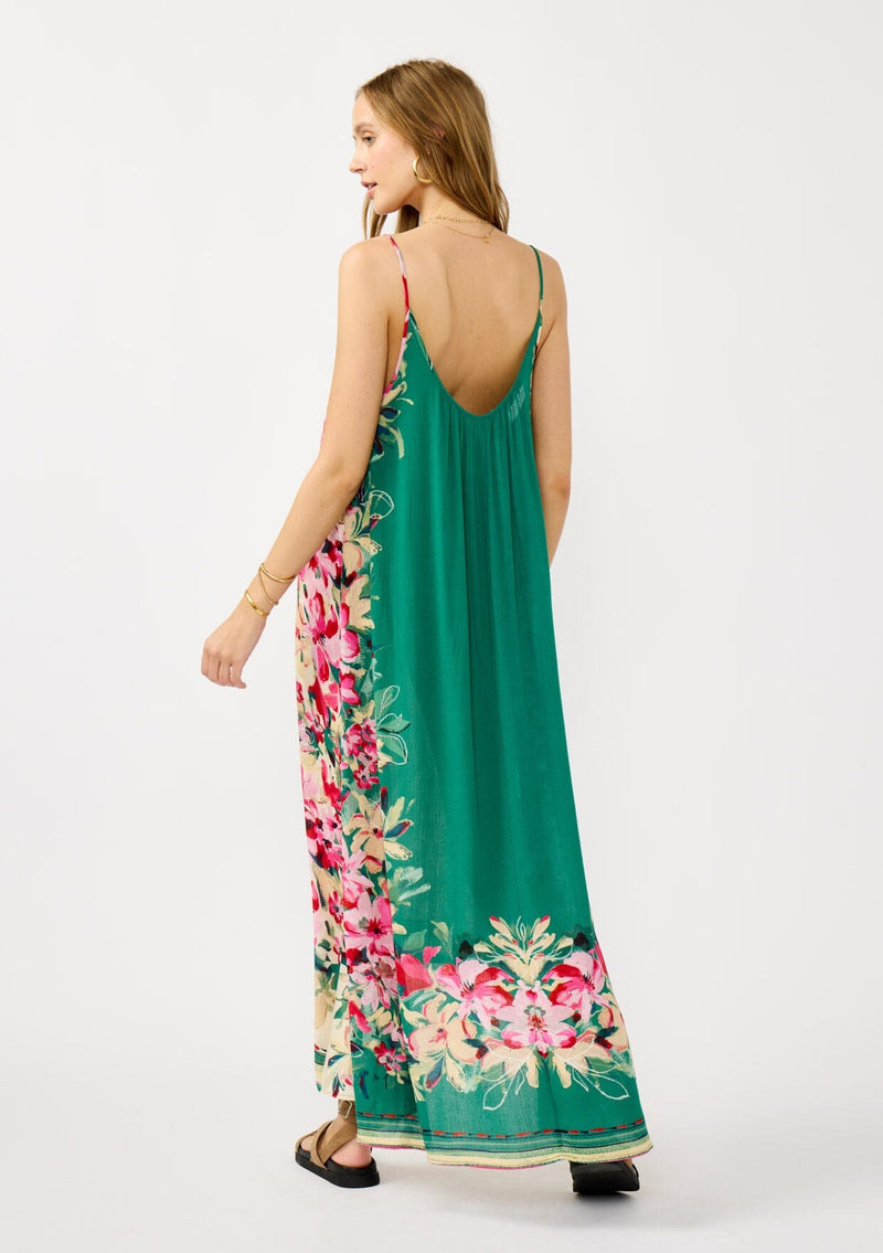 Sola Maxi Dress Ivory/Green / S/M Sola Maxi Dress Ivory/Green / S/M