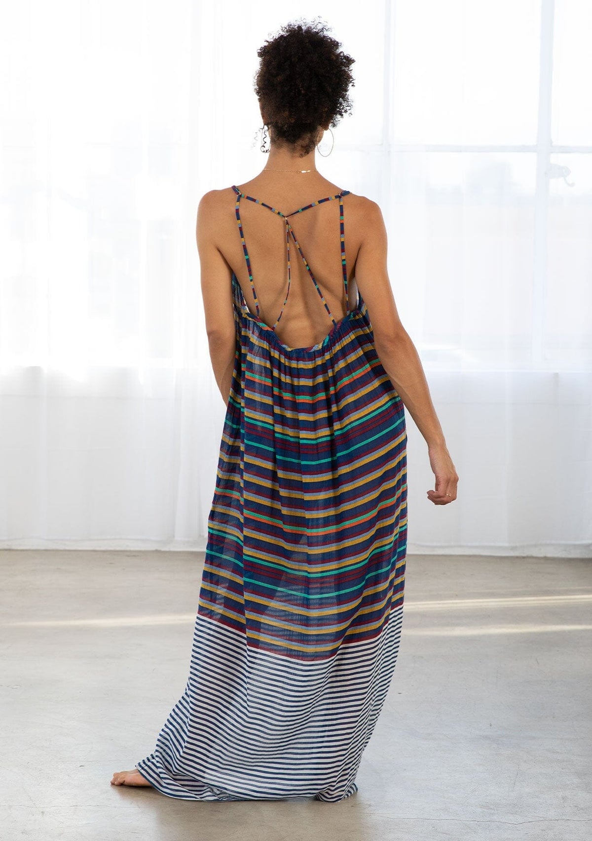 Cher Beach Dress Wine/Coral / S/M