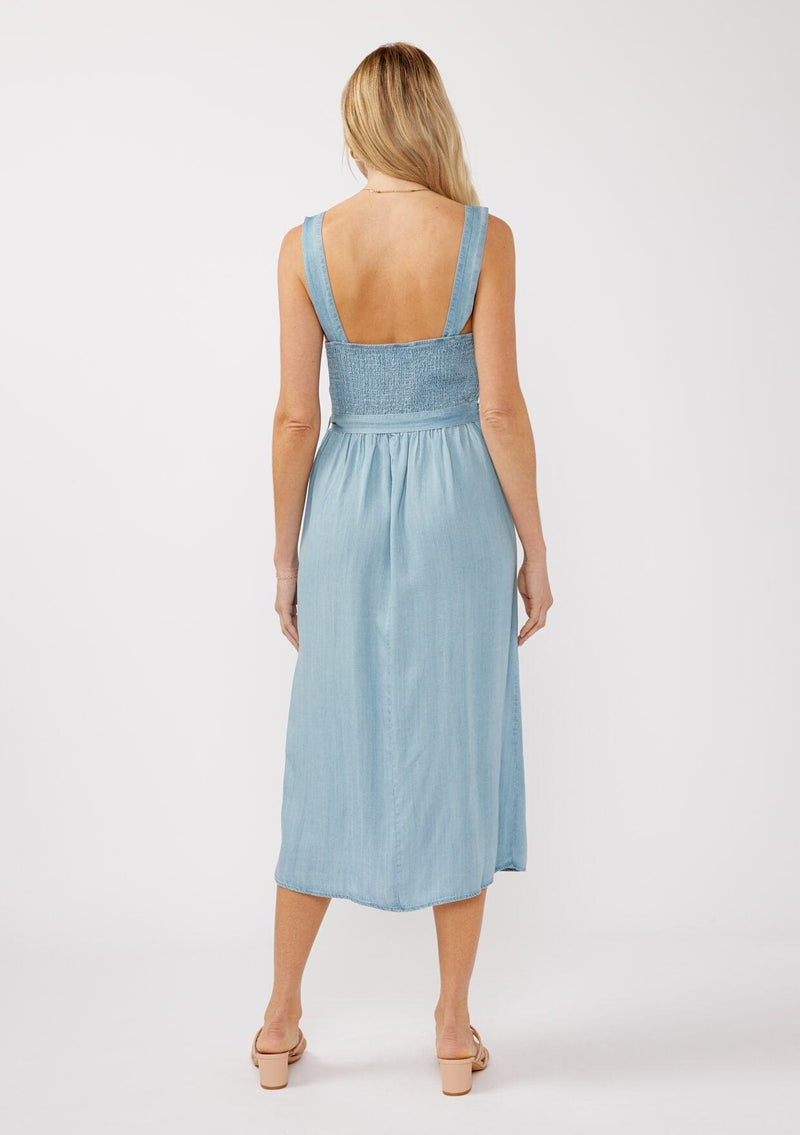 Alva Buttoned Tencel Dress Heritage Blue / M Alva Buttoned Tencel Dress Heritage Blue / M