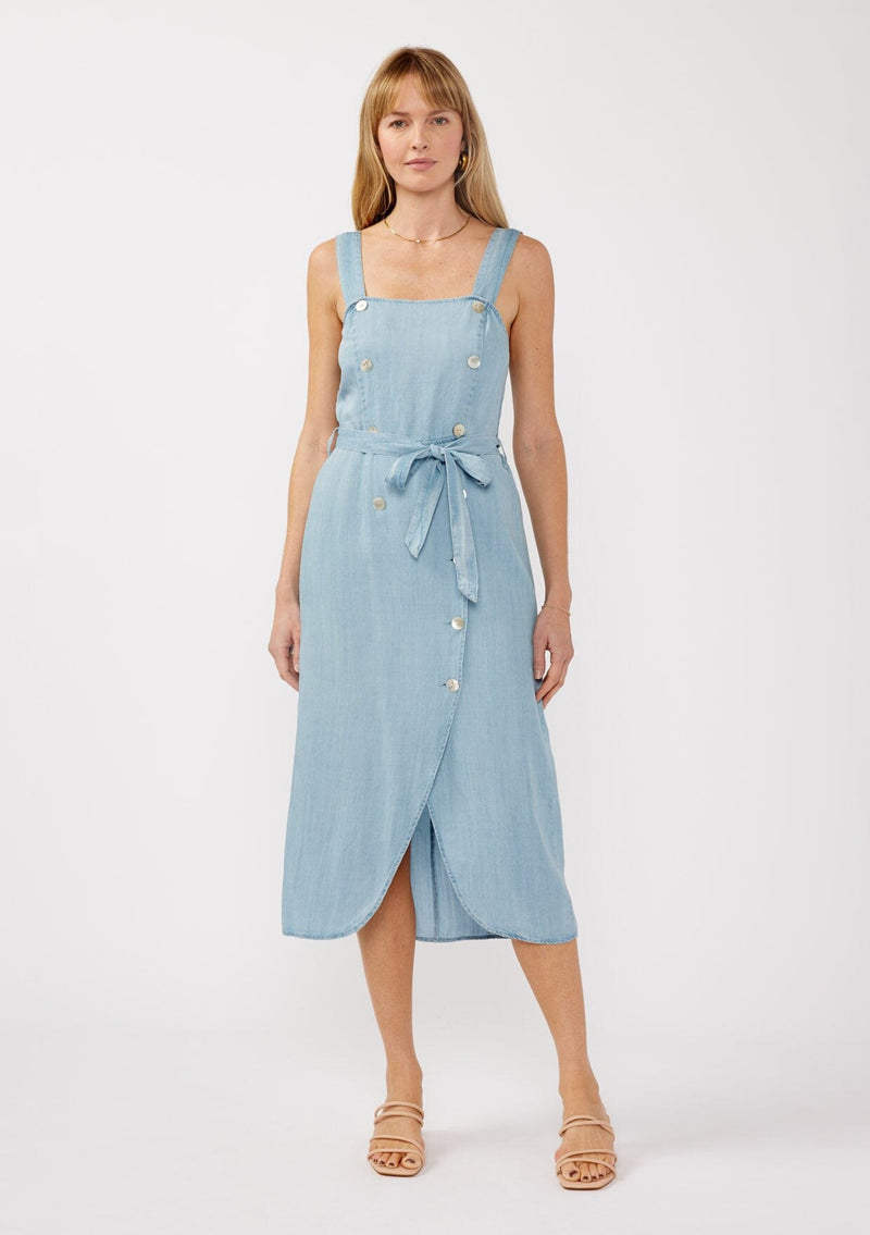 Alva Buttoned Tencel Dress Heritage Blue / S Alva Buttoned Tencel Dress Heritage Blue / S