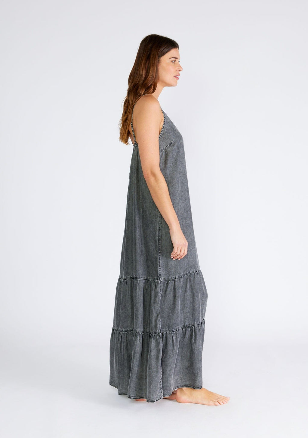 ash grey color dress Scarlette Dress