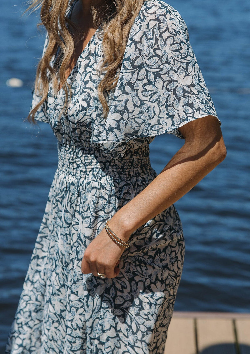 Bohemian Floral Chiffon Midi Dress | LOVESTITCH Bohemian Floral Chiffon Midi Dress | LOVESTITCH