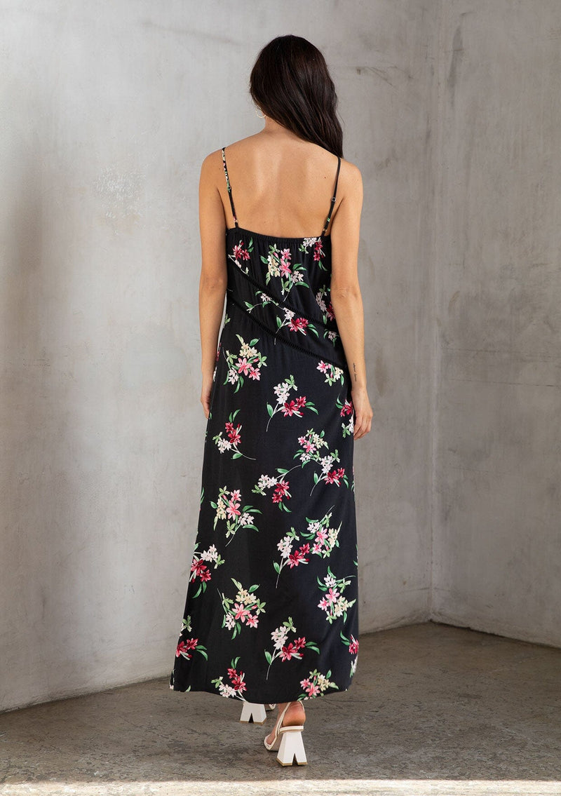 Sleeveless Black Floral Maxi Dress | LOVESTITCH Sleeveless Black Floral Maxi Dress | LOVESTITCH
