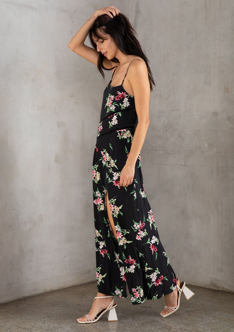 Maddox Floral Maxi Dress Black/Red / XS Maddox Floral Maxi Dress Black/Red / XS