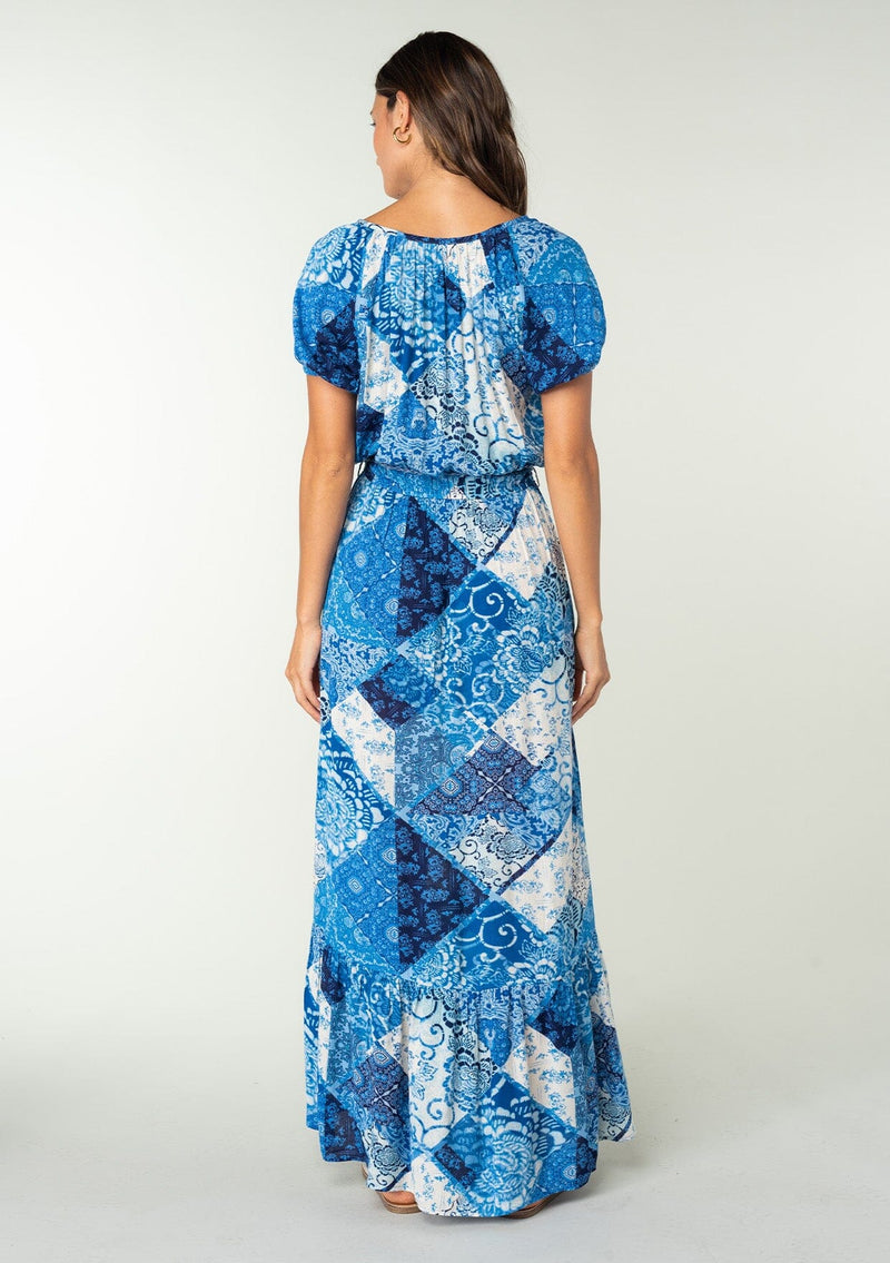 Bedford Patchwork Maxi Dress Blue/Navy / L Bedford Patchwork Maxi Dress Blue/Navy / L