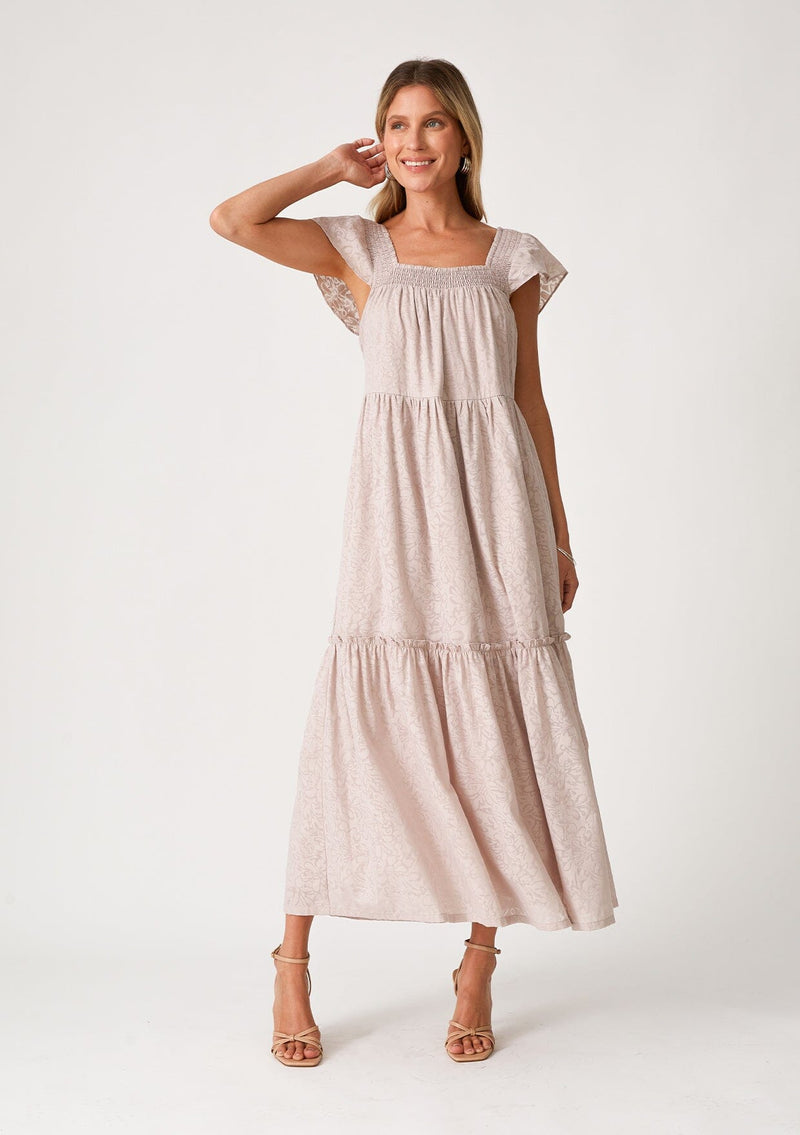 Women's Light Purple Square Neckline Maxi Dress | LOVESTITCH Women's Light Purple Square Neckline Maxi Dress | LOVESTITCH