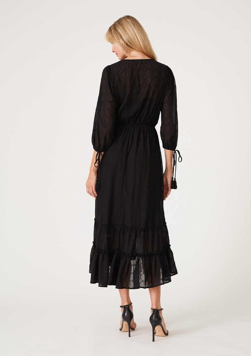Alma Embroidered Maxi Dress Black / M Alma Embroidered Maxi Dress Black / M