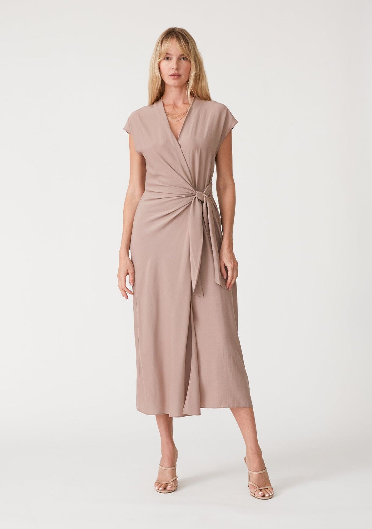Iris Maxi Wrap Dress Pewter / L Iris Maxi Wrap Dress Pewter / L
