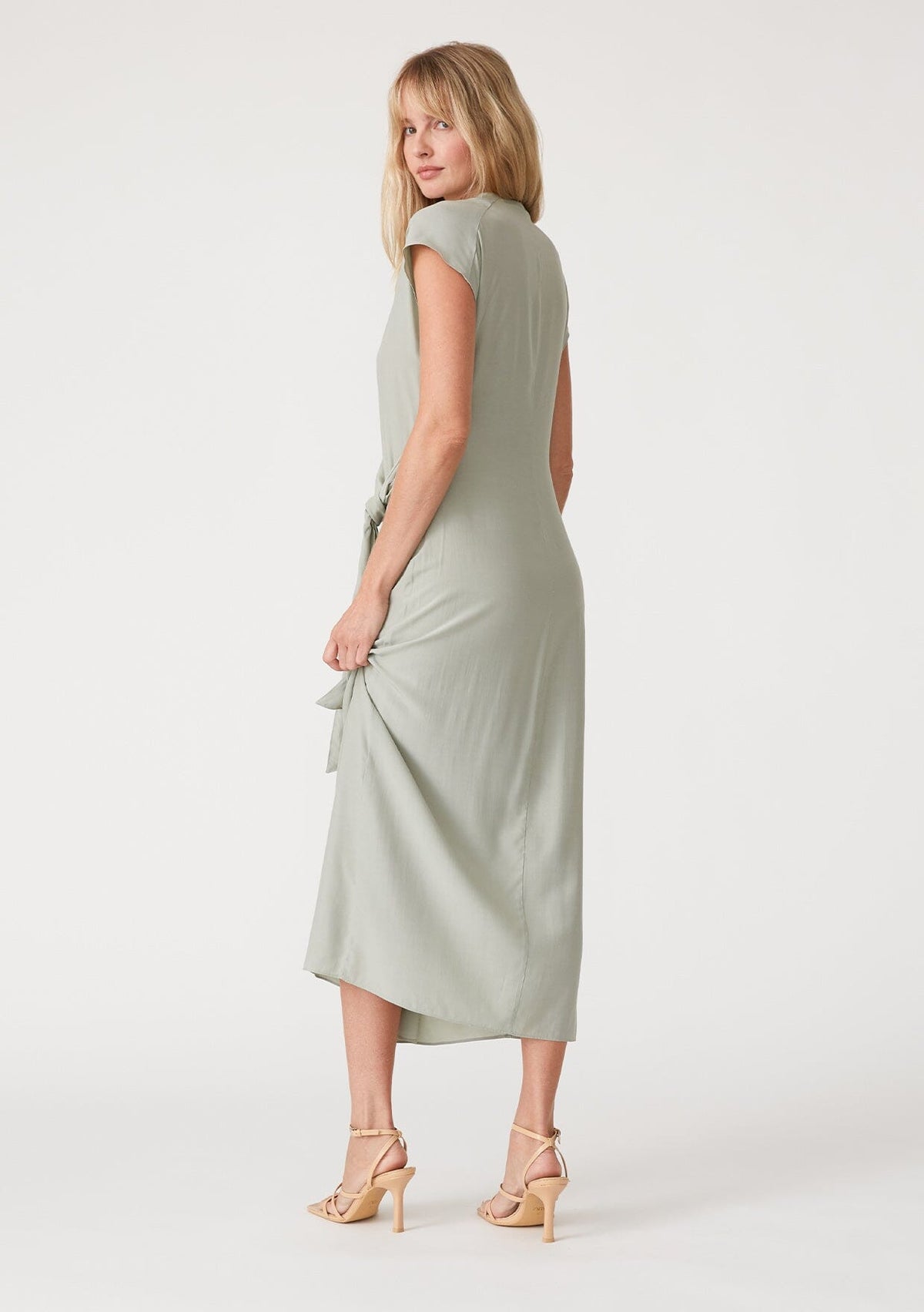 Iris Maxi Wrap Dress Mocha / L
