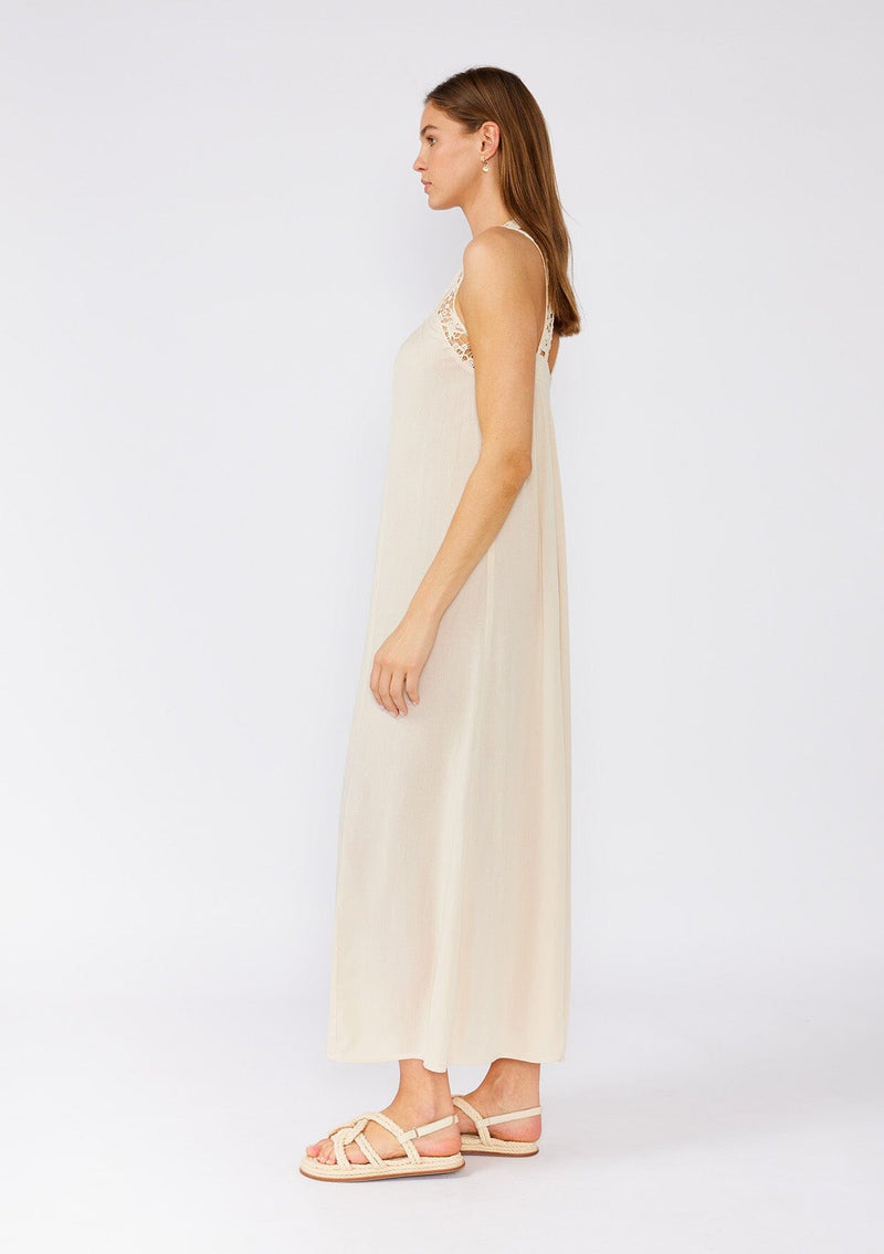 Odessa Crochet Maxi Dress Dusty Rose / M Odessa Crochet Maxi Dress Dusty Rose / M