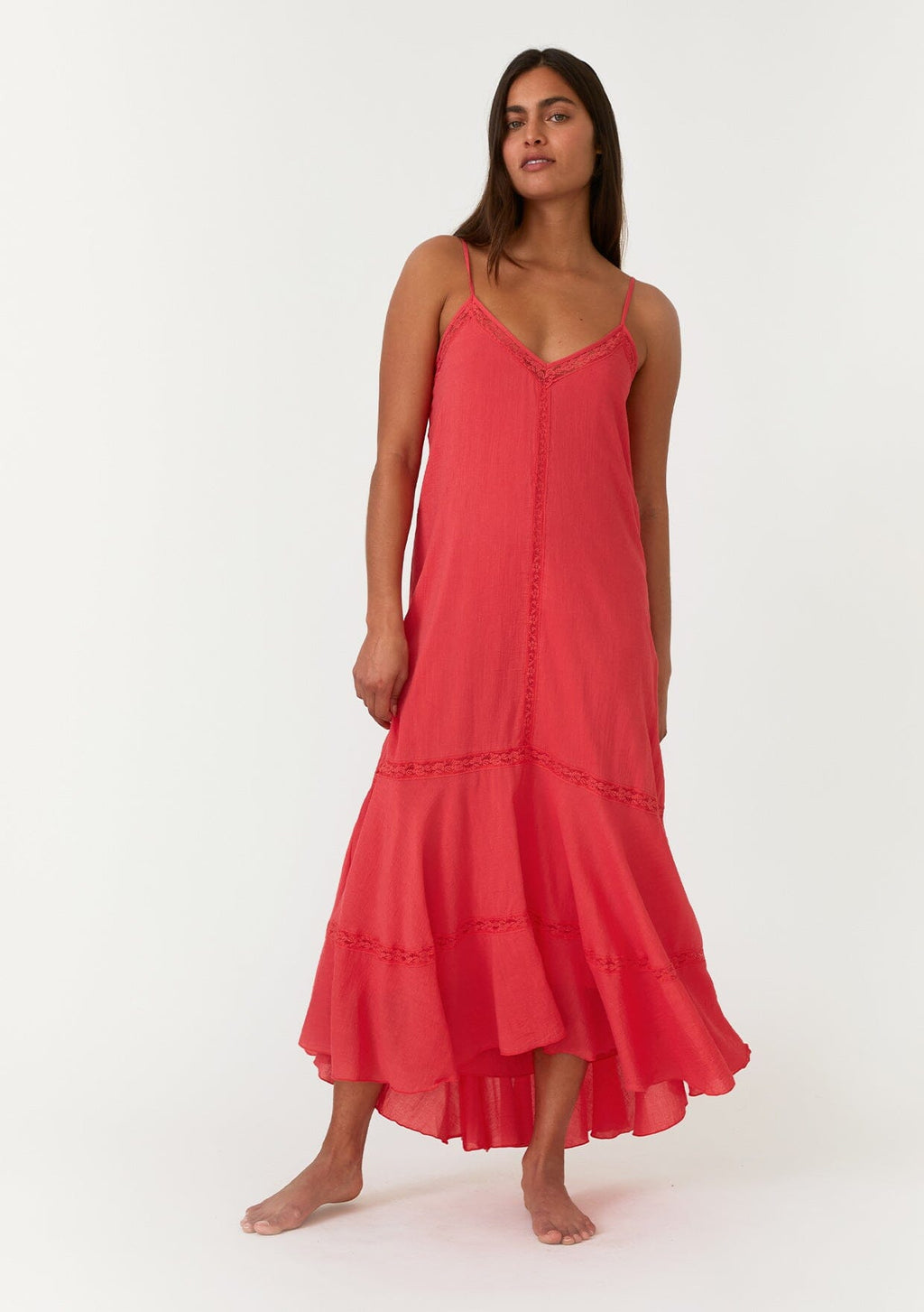 red maxi dress flowy Plus Size Red Flowy Maxi Dress