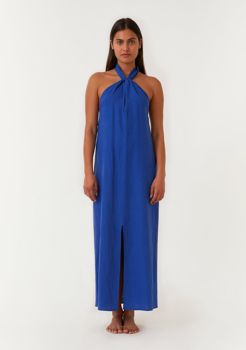 Kaia Halter Dress Cobalt / S Kaia Halter Dress Cobalt / S