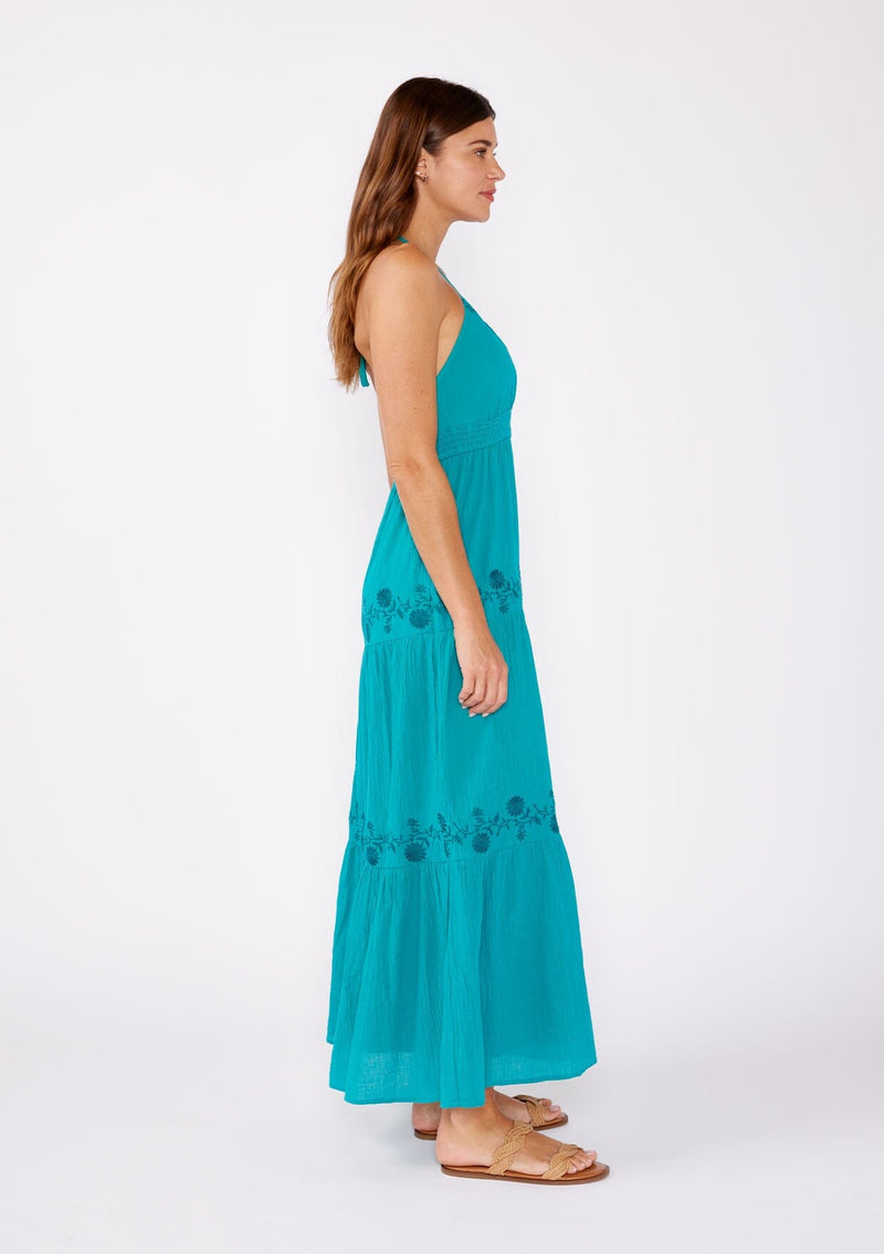 Blissed Out Maxi Dress Teal Blue / L Blissed Out Maxi Dress Teal Blue / L