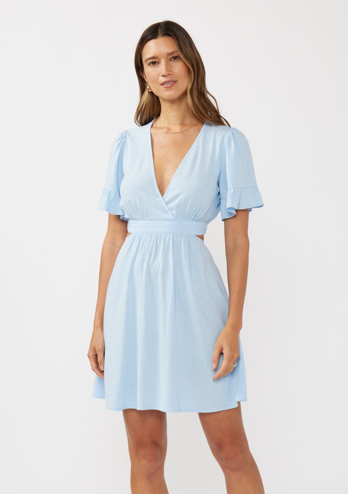 Casual Dresses - LOVESTITCH - ruffle-sleeve - ruffle-sleeve
