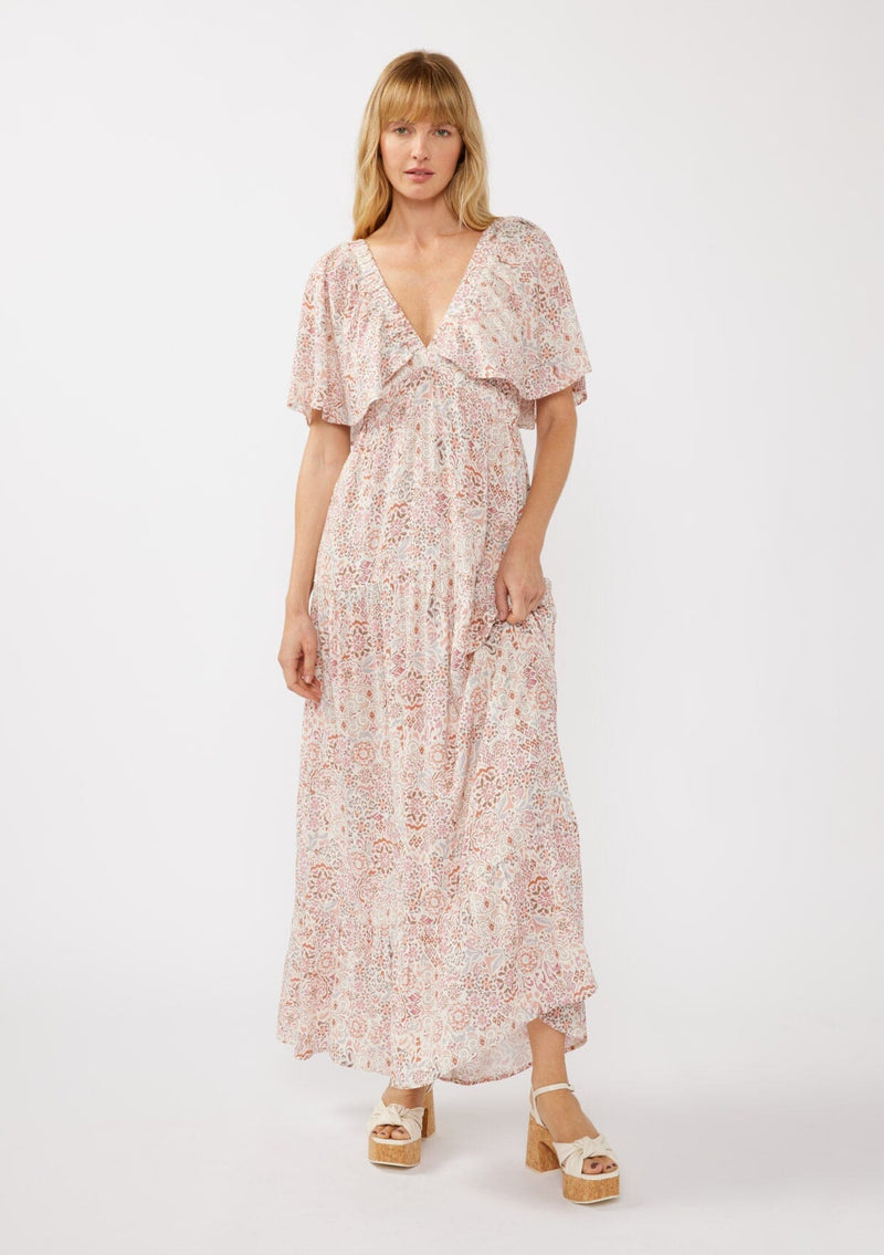 Cabana Days Maxi Dress Natural/Dusty Pink / L Cabana Days Maxi Dress Natural/Dusty Pink / L